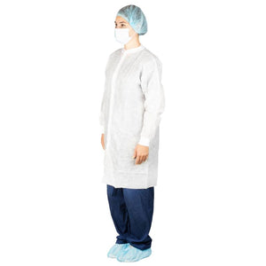 Dukal | Lab Coat without Pockets XL, White | 343