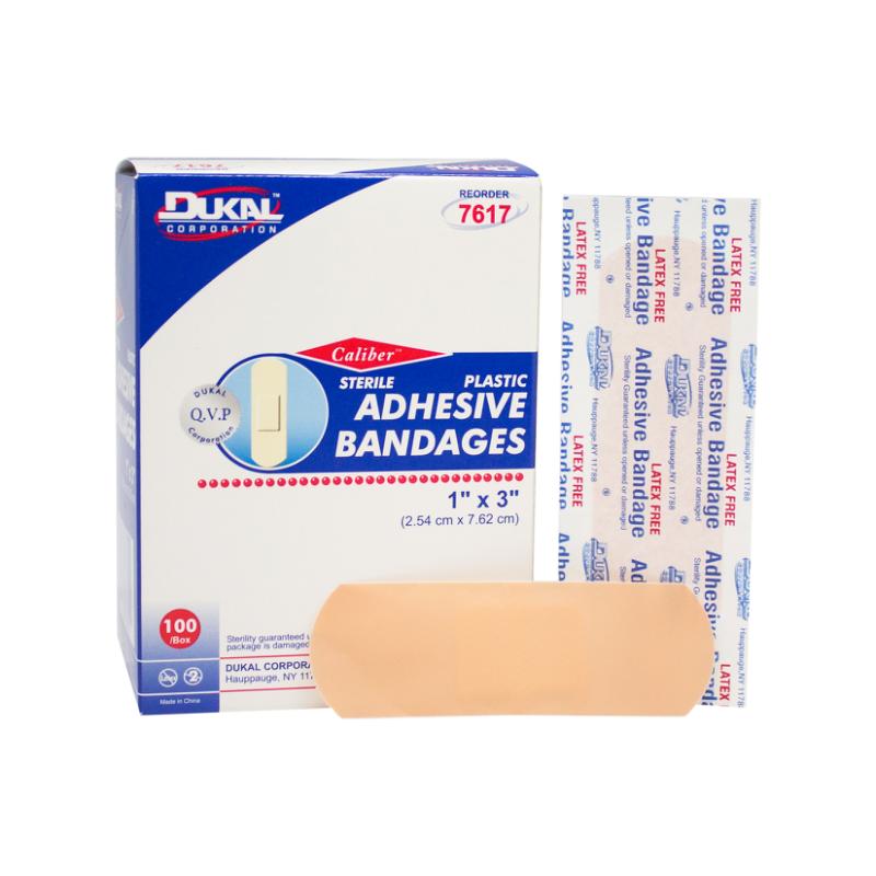 Dukal | Plastic Adhesive Bandages 1 x 3 | 7617