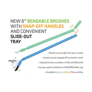 Dukal | Bendable Brushes 6 Assorted Regular and Fine | UMA-9123-A