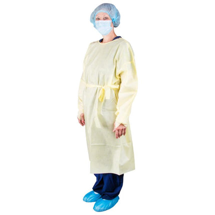 Level 2 Isolation Gown, Universal, Yellow