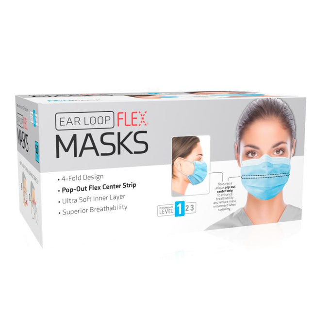 Dukal | Flex Mask Level 1 Ear-Loop Blue | ULM-6181