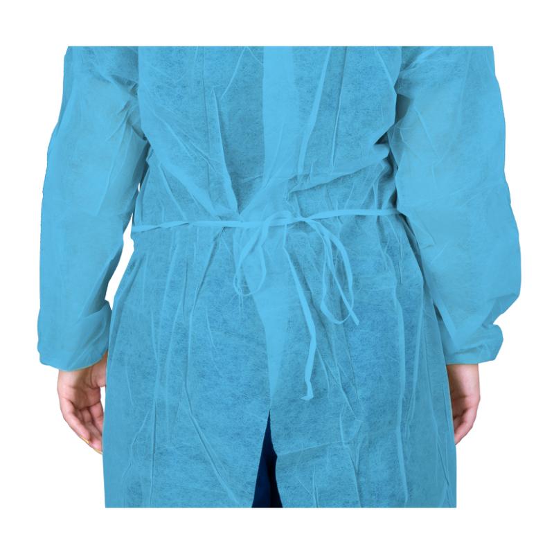 Dukal | Poly Coated Isolation Gown, Blue | 303BL
