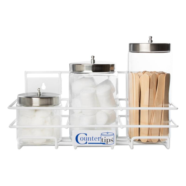 Dukal | CounterTips 3 Sundry Jar Rack | 4023