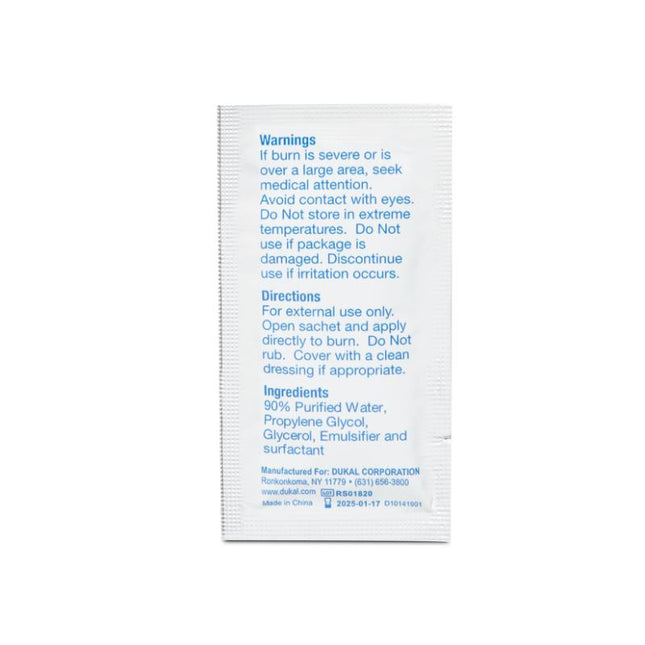 Dukal | Sterile Burn Gel Sachet 3.5 gm | 7007105-BULK