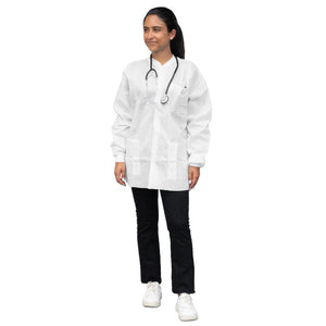 Dukal | FitMe Lab Jackets L White | UGJ-6502-L