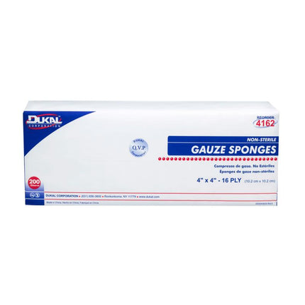 Non-Sterile Gauze Sponges 4" x 4" 16-Ply