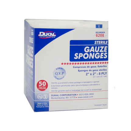 Sterile Gauze Sponges 2" x 2" 8-Ply