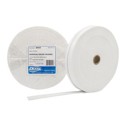 Non-Sterile Gauze Packing Roll 1" x 100 yd 4-Ply