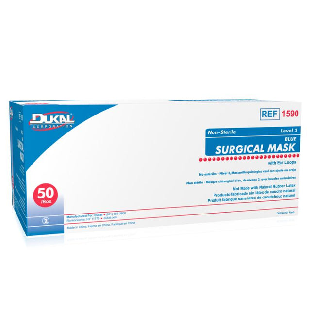 Dukal | Surgical Mask Level 3 with Earloop | 1590