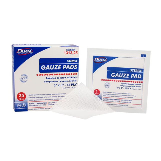 Sterile Gauze Pad 3" x 3" 12-Ply