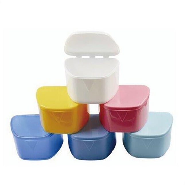 Dukal | Denture Boxes 3-3/4 x 3 x 2-3/8 Assorted Colors | UDB-7406