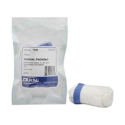 Sterile Vaginal Packing 4" x 36" | Dukal | Only at SurgiMac