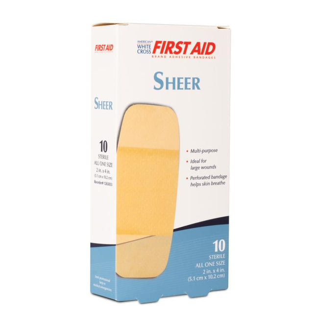 Dukal | Sheer Adhesive Bandages 2 x 4, XL | 1265033