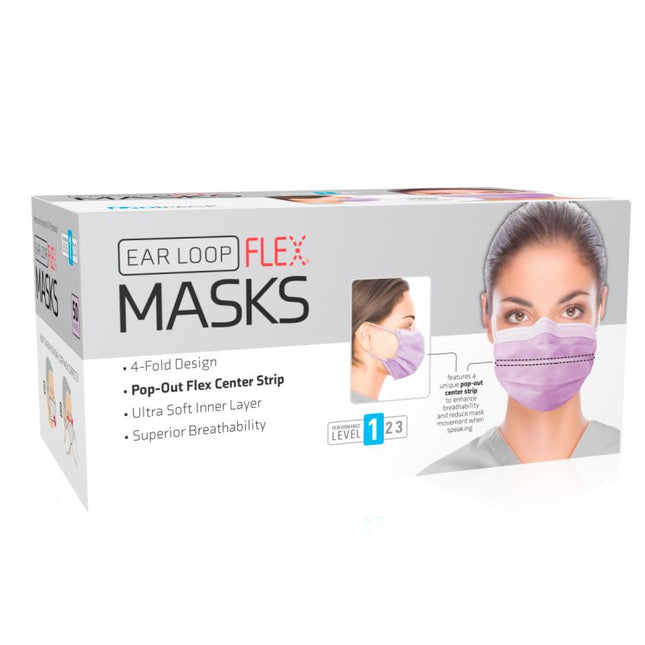 Dukal | Flex Mask Level 1 Ear-Loop Lavender | ULM-6184