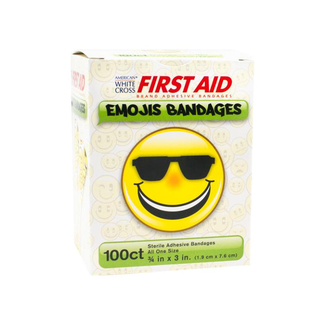 Dukal | Emoji Stat Strip® Adhesive Bandages 3/4 x 3 | 15606