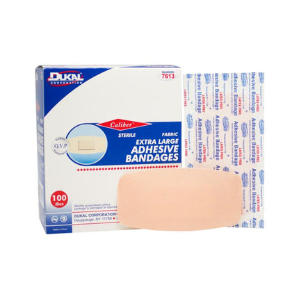 Flexible Fabric Adhesive Bandages 2 x 4, XL | 7613 | | Adhesive Bandages, Fabric, Fabric Bandages, Flexible | Dukal | SurgiMac