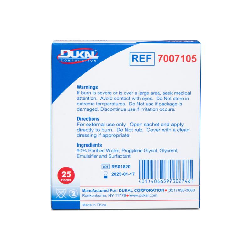 Dukal | Sterile Burn Gel Sachet 3.5 gm | 7007105