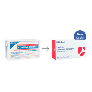 Dukal | Non-Sterile Cohesive Bandage 4" x 5 yd, Assorted | 8046ASLF