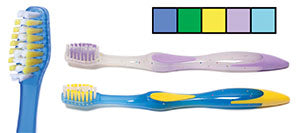 Child Fun Color, Ergo Grip, 27 Tuft Toothbrush, 72/cs (32 cs/plt) Q10770