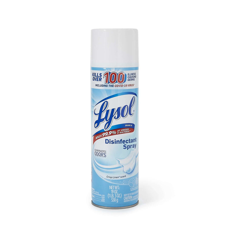 Lysol Surface Disinfectant Cleaner Liquid 19 oz. Can Crisp Linen Scent 12 Ct RAC79329CT 259737-12