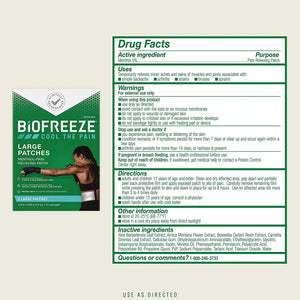 Biofreeze Topical Pain Relief 5% Strength Menthol Patch 5p/b 14672-1