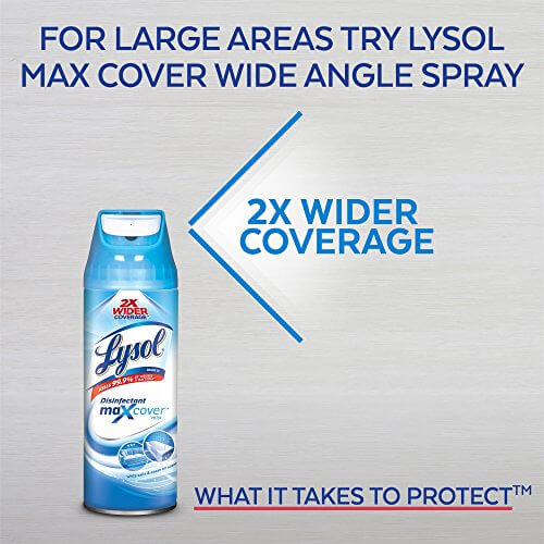 Lysol Disinfectant Spray, Sanitizing and Antibacterial Spray, Crisp Linen, 19 fl Oz 259737-1