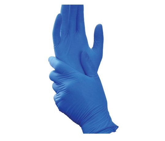 Avianz E-Z Don Blue Nitrile Powder Free Exam Gloves | AZ-32555-DON-N-PF | Mexpo International Inc | SurgiMac