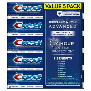 Crest Pro-Health Toothpaste, Advanced White for Teeth Whitening, 5 ct. 289272