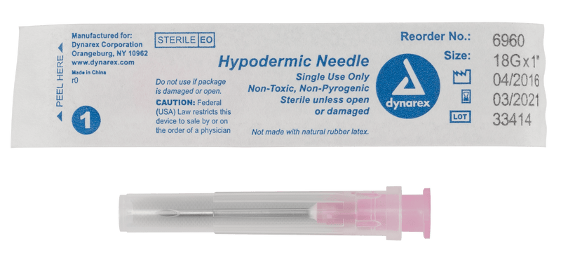 Hypodermic Needle - Non-Safety by Dynarex 6960-Bx