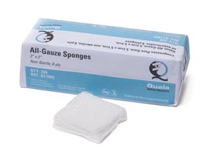 All-Gauze Sponge, 4" x 4", 8-Ply, Non-Sterile, 200/bg