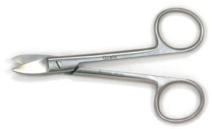 Scissors, Crown & Gold Curved, Smooth 4½"