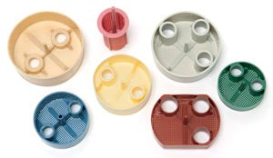 Disposable Screen Traps, Yellow, 2¼" Dia, A-Dec Model with Metal Canisters, 25/bg Q9033