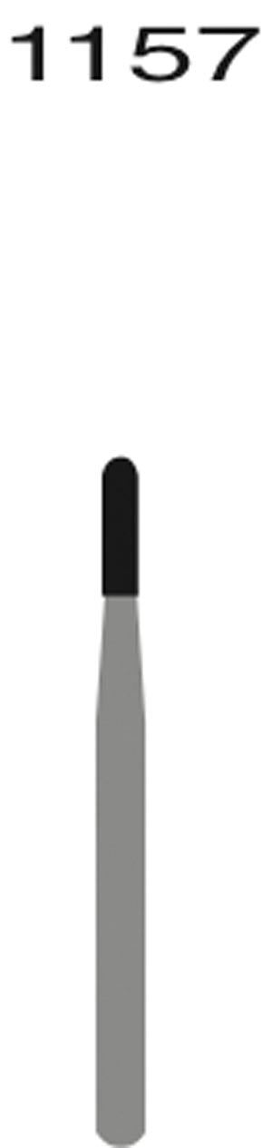 FG1157 Straight Round End Fissure, 50/pk Q2050007