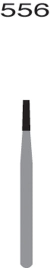 FG556 Straight Flat End X-Cut Fissure, 10/pk