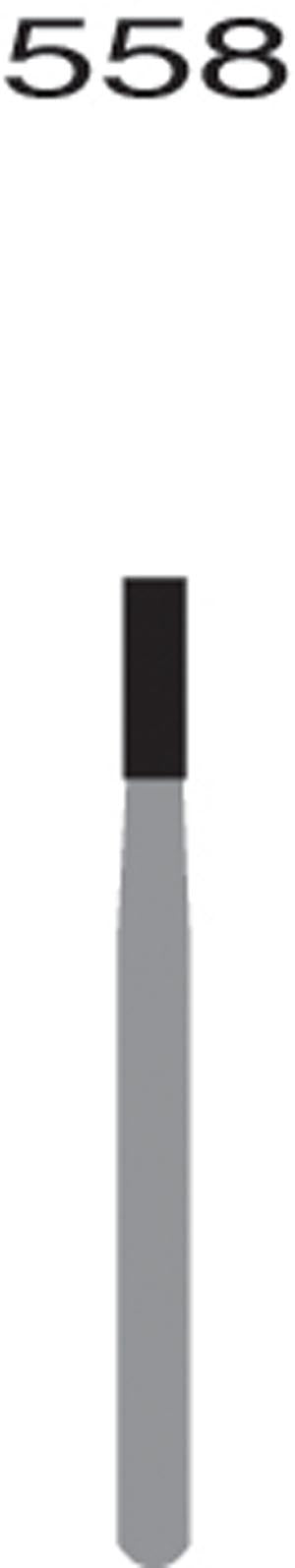 FG558 Straight Flat End X-Cut Fissure, 10/pk Q2060093