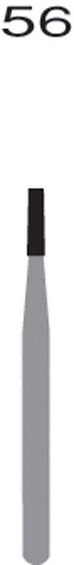 FG56 Straight Flat End Fissure, 10/pk Q2060096