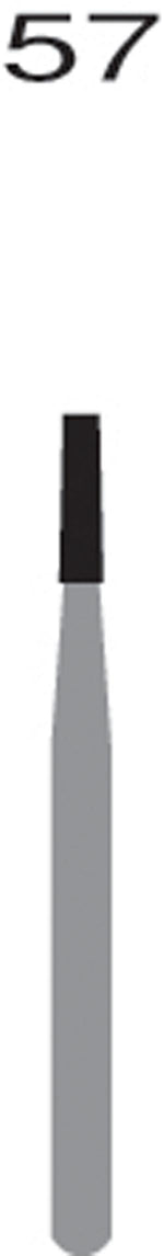 FG57 Straight Flat End Fissure, 50/pk Q2050099