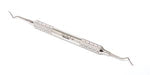 Titanium Implant Scaler, Posterior Sickle 204S, #6 Handle SI204S/6Q