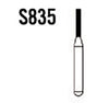 Flat End Cylinder, S835-010 Coarse, 25/pkg