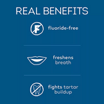 Tom's of Maine Antiplaque and Whitening Fluoride-Free Peppermint Toothpaste, 4 ct. 253658