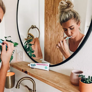 Tom's of Maine Antiplaque and Whitening Fluoride-Free Peppermint Toothpaste, 4 ct. 253658