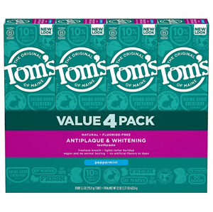 Tom's of Maine Antiplaque and Whitening Fluoride-Free Peppermint Toothpaste, 4 ct. | 253658 | | Oral Care, Personal Care, Toothpaste | Toms-of-Maine | SurgiMac