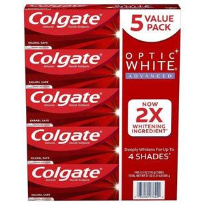 Colgate Optic White Advanced Teeth Whitening Toothpaste, 5 pk./4.2 oz. 244506