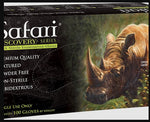Safari Black Nitrile Powder Free Textured Exam Gloves SFR 87525-B-N-PF