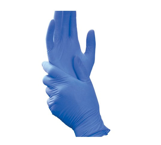 Safari Light Blue Chloroprene Powder Free Textured Exam Gloves SFR 89245-CHL-LB-PF-2