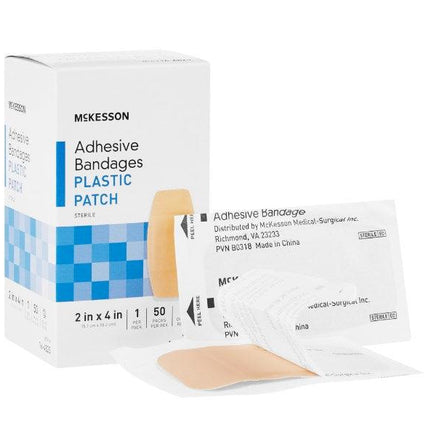 McKesson Adhesive Strip Plastic Rectangle Tan Sterile | 16-4823 | | Bandages, Disposable Medical Supplies, General & Advanced Wound Care | McKesson | SurgiMac