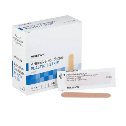 McKesson Adhesive Strip Plastic Rectangle Tan Sterile | 16-4823-CS | | Bandages, Disposable Medical Supplies, General & Advanced Wound Care | McKesson | SurgiMac