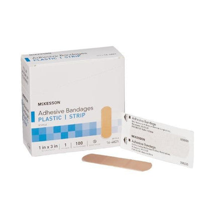 McKesson Adhesive Strip Plastic Rectangle Tan Sterile | 16-4821 | | Bandages, Disposable Medical Supplies, General & Advanced Wound Care | McKesson | SurgiMac