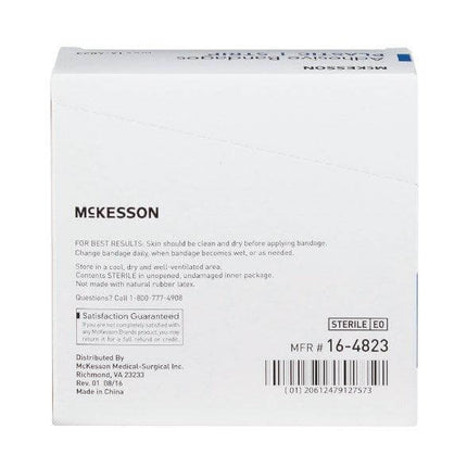 McKesson Adhesive Strip Plastic Rectangle Tan Sterile | 16-4823 | | Bandages, Disposable Medical Supplies, General & Advanced Wound Care | McKesson | SurgiMac