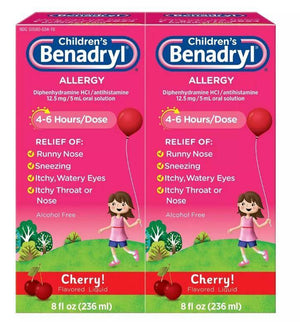 Benadryl Children's Allergy Relief Liquid, 2 pk./8 oz. 21438